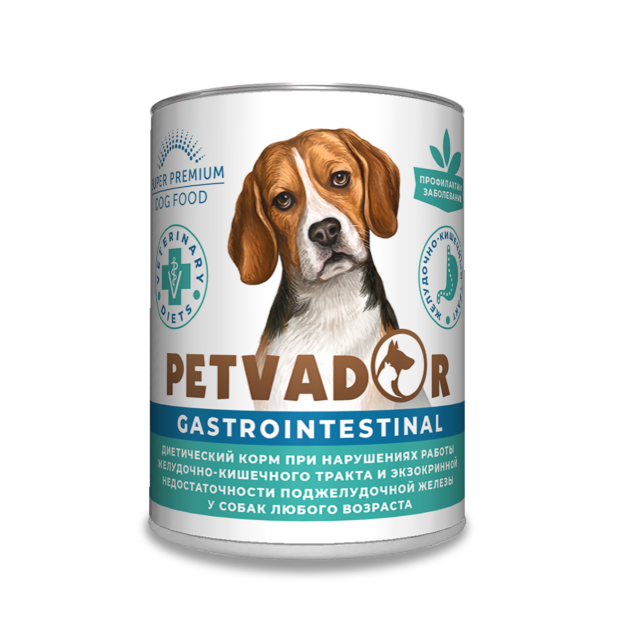 фото Влажный диетический корм для собак Petvador Veterinary Diets Gastrointestinal 2 шт*340 гр