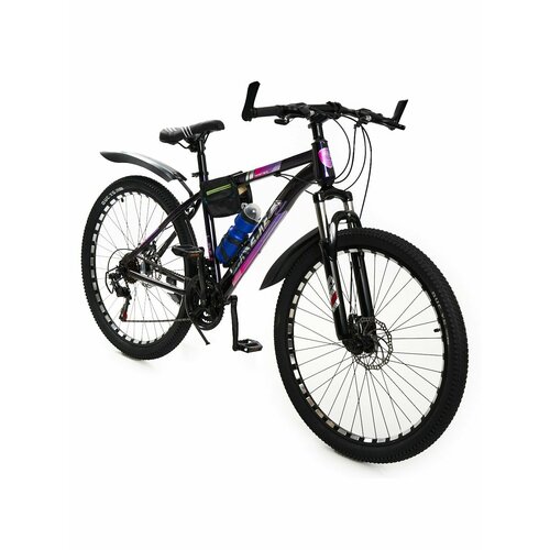 Горно-Городской велосипед New Bike Взрослый 16 рама 26 колеса Черно-Фиолетовый 16254₽