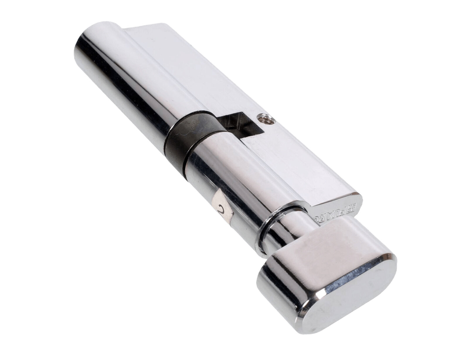 Изображение Цилиндровый механизм FUARO (200 ZM/90) 2000ZMKnob90(50+10+30) CP хром 5Key с вертушкой (40365)