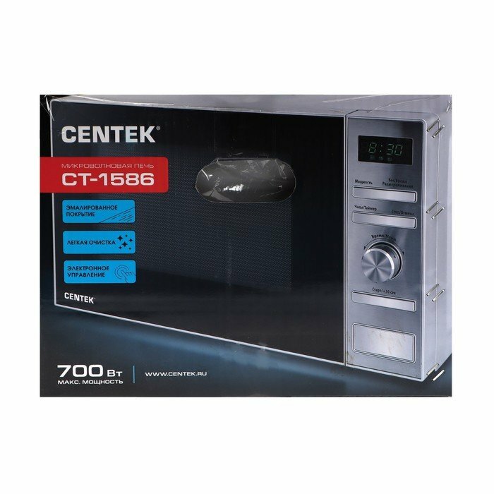 Микроволновая печь CENTEK CT-1586, серебристый - фото №11