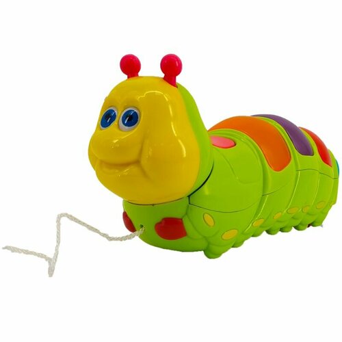 Игрушка - каталка Гусеница музыкальная каталка игрушка wonderworld гусеница ww 4000 разноцветный