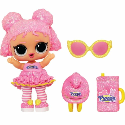 кукла l o l surprise tweens fashion doll hoops cutie 16 5 см 576693 фиолетовый Кукла L.O.L. Surprise! Loves PEEPS Fluff Chick 532224EUC