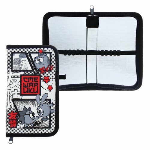 Пенал 1 секция 115 х 190 мм Hatber Смешарики ламинированный картон NPn_43025 458₽