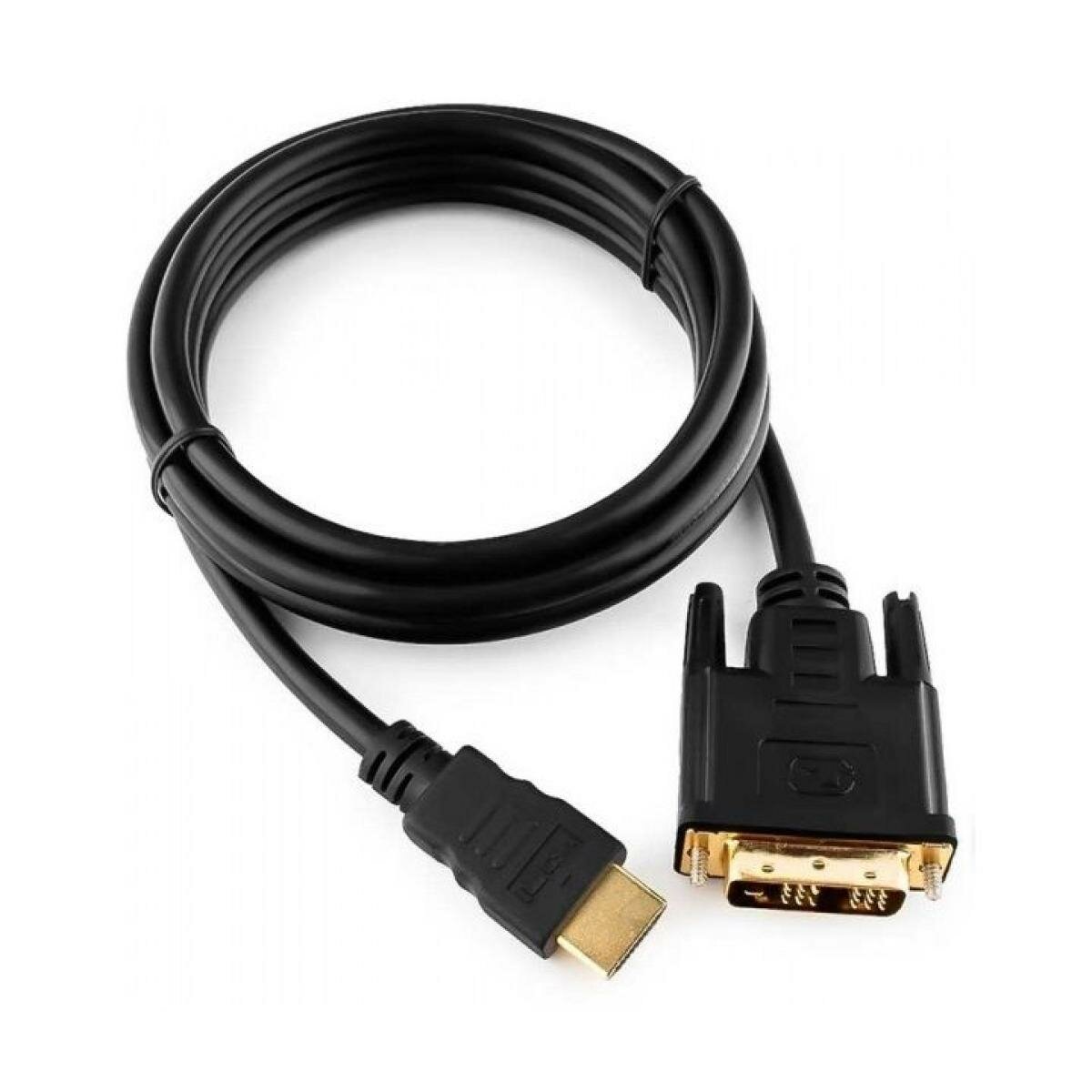 Кабель HDMI-DVI 10м Gembird single link позол.разъемы экран черный CC-HDMI-DVI-10MC - фото №12