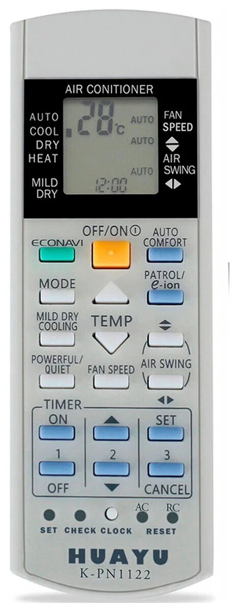 Пульт универсальный Huayu K-PN1122 для кондиционеров Panasonic