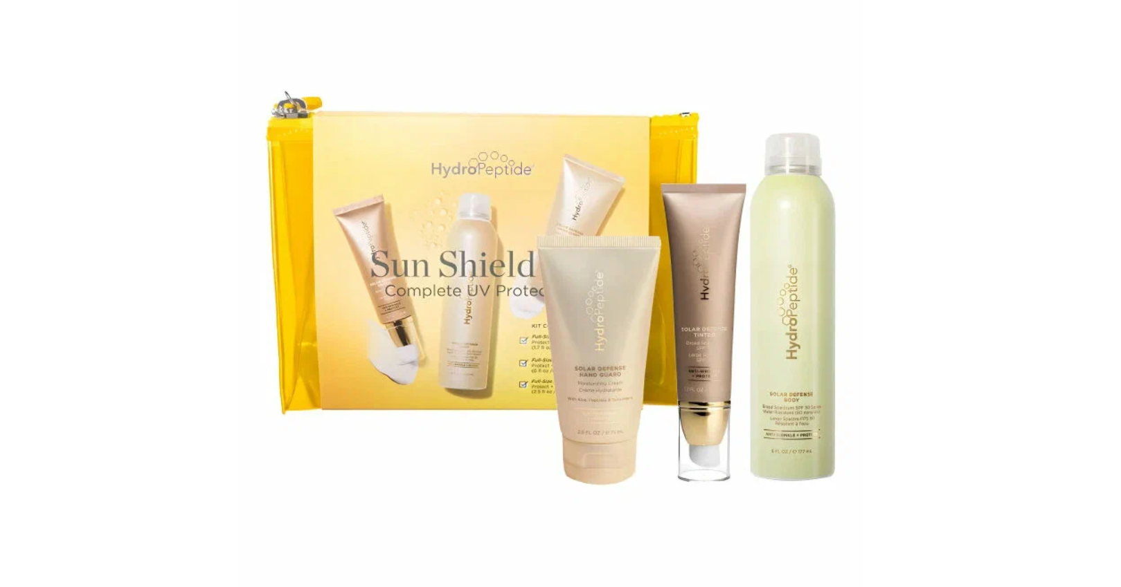 HydroPeptide Sun Shieid Set Набор солнцезащитных средств (50+177+100мл)