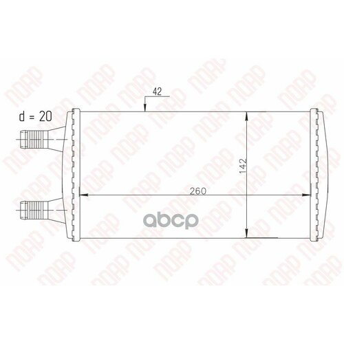 Радиатор Отопителя Газель-Бизнес 20 Мм Авто-Радиатор поар арт POAROT2705 2451₽