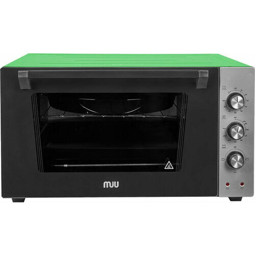 Мини печь (MIU 4206 E зелено-серая) противень эмалированный глубокий для духовки indesit ariston 364x446x56мм зам c00098172 c00099622