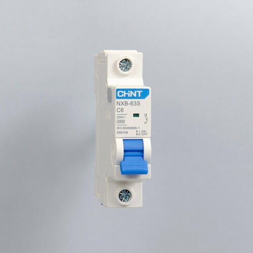 Выключатель автоматический CHINT NXB-63S 1 полюс 6А 720₽