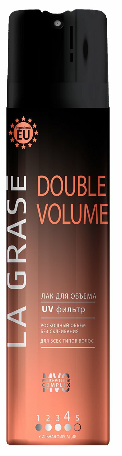 Лак д/укладки волос La Grase 250мл Double Volume