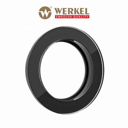 рамка werkel favorit runda одноместная черная a051634 Рамка из стекла на 1 пост Werkel Favorit Runda W0015108 черный