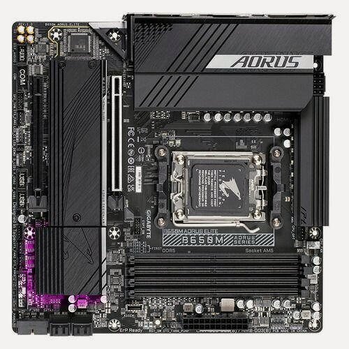 Изображение товара Материнская плата AM5 B650 GIGABYTE B650M AORUS ELITE mATX DDR5 для процессоров AMD