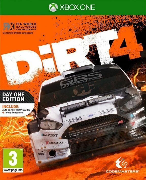 DiRT 4 Day One Edition (Издание первого дня) (Xbox One) английский язык