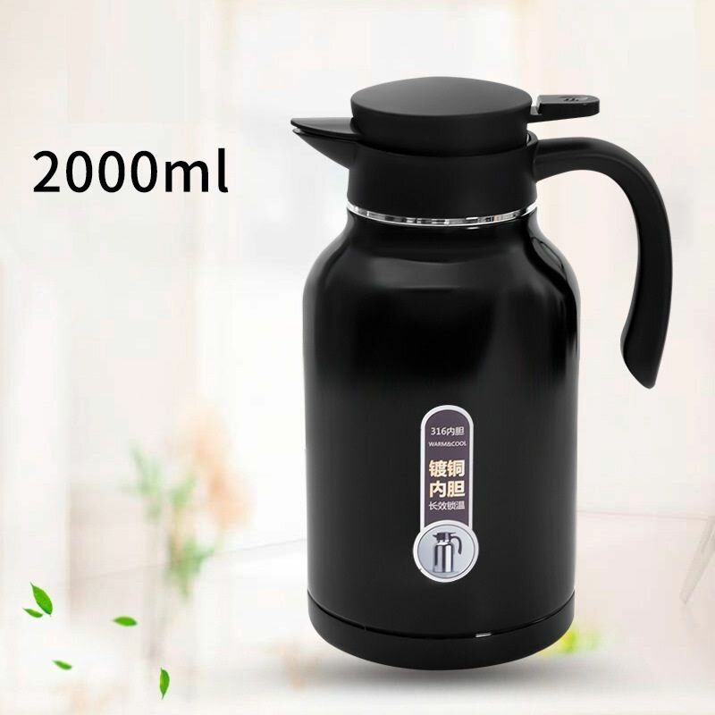 фото Чайник термос на 2 литра держит тепло и холод 24 часа