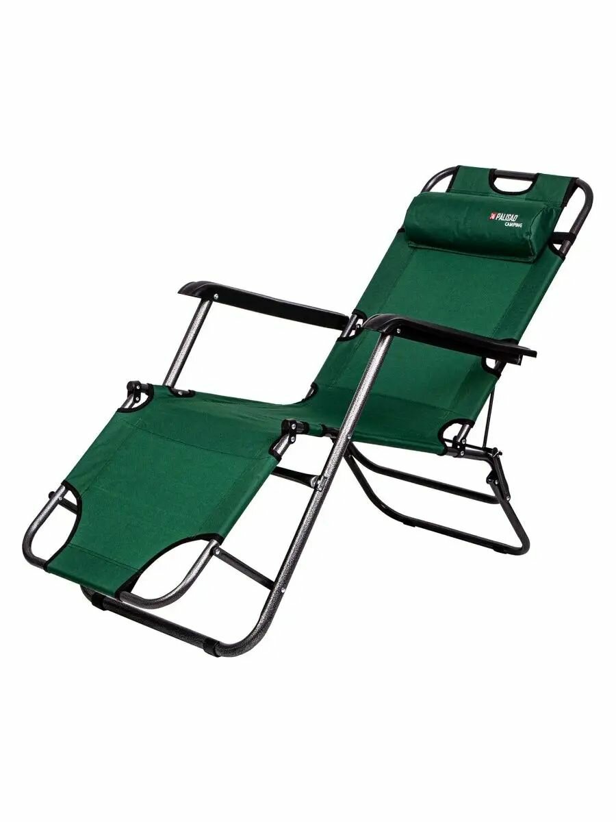 Кресло-шезлонг двухпозиционное 156х60х82 см Camping// Palisad 69587