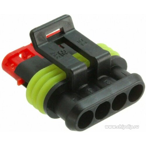 215000410171 282088-1 Корпус разъема розетка 4pin AMP Superseal 15 449₽