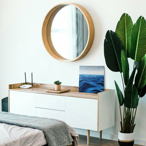 Интерьерная картина на холсте. Миниатюра. Живопись маслом: Морские волны