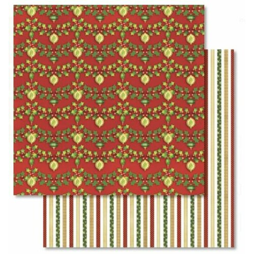 Бумага для скрапбукинга Ursus Санта-Клаус с глиттером 30 х 30 см 190 гр на м 305₽