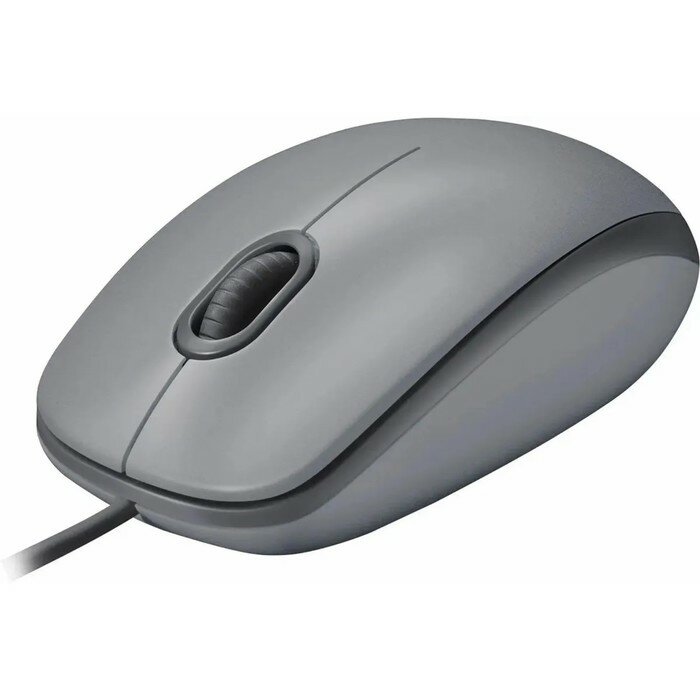 Мышь LOGITECH M110, проводная, оптическая, 1000 dpi, серая