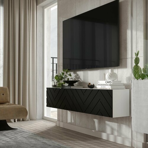 Дизайнерская тумба под ТВ/телевизор подвесная 