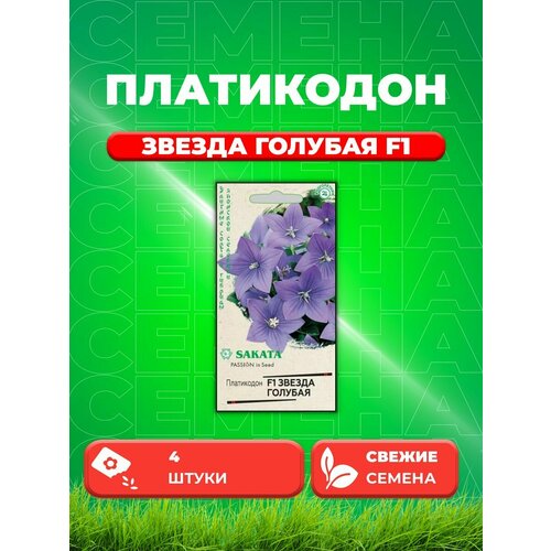 Платикодон крупноцветковый Звезда голубая F1, 4шт платикодон крупноцветковый альба