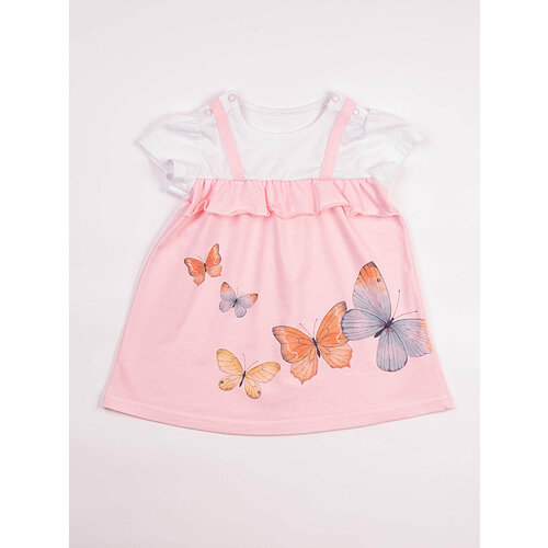 кофточка для новорожденных 2шт совенок дона размер 56 86 Платье Совенок Дона, размер 56-86, розовый
