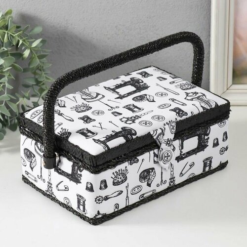 Шкатулка для рукоделия Швейные атрибуты 24х16х11 см 2886₽