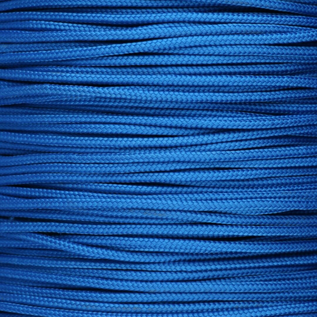 Шнур/веревка полипропиленовая 4 мм, с сердечником, прочная, синяя 100 м