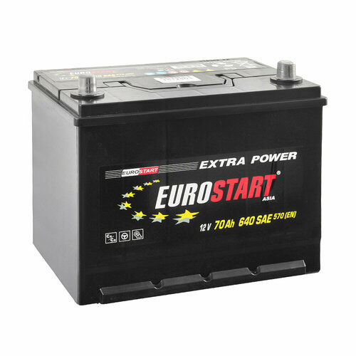 Аккумулятор автомобильный EUROSTART ASIA 90Ач L+ EN700A 306x173x225 (EUA 901) B01 Прямой полярности