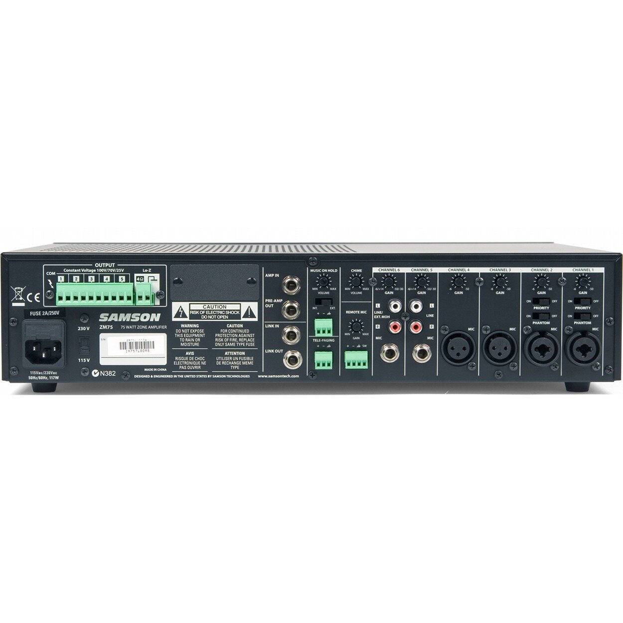 Микшер-усилитель универсальный Samson ZM75 — фото 1