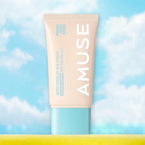 AMUSE Тонизирующий солнцезащитный крем Beige tone-up 365 Vegan Sunscreen 40мл