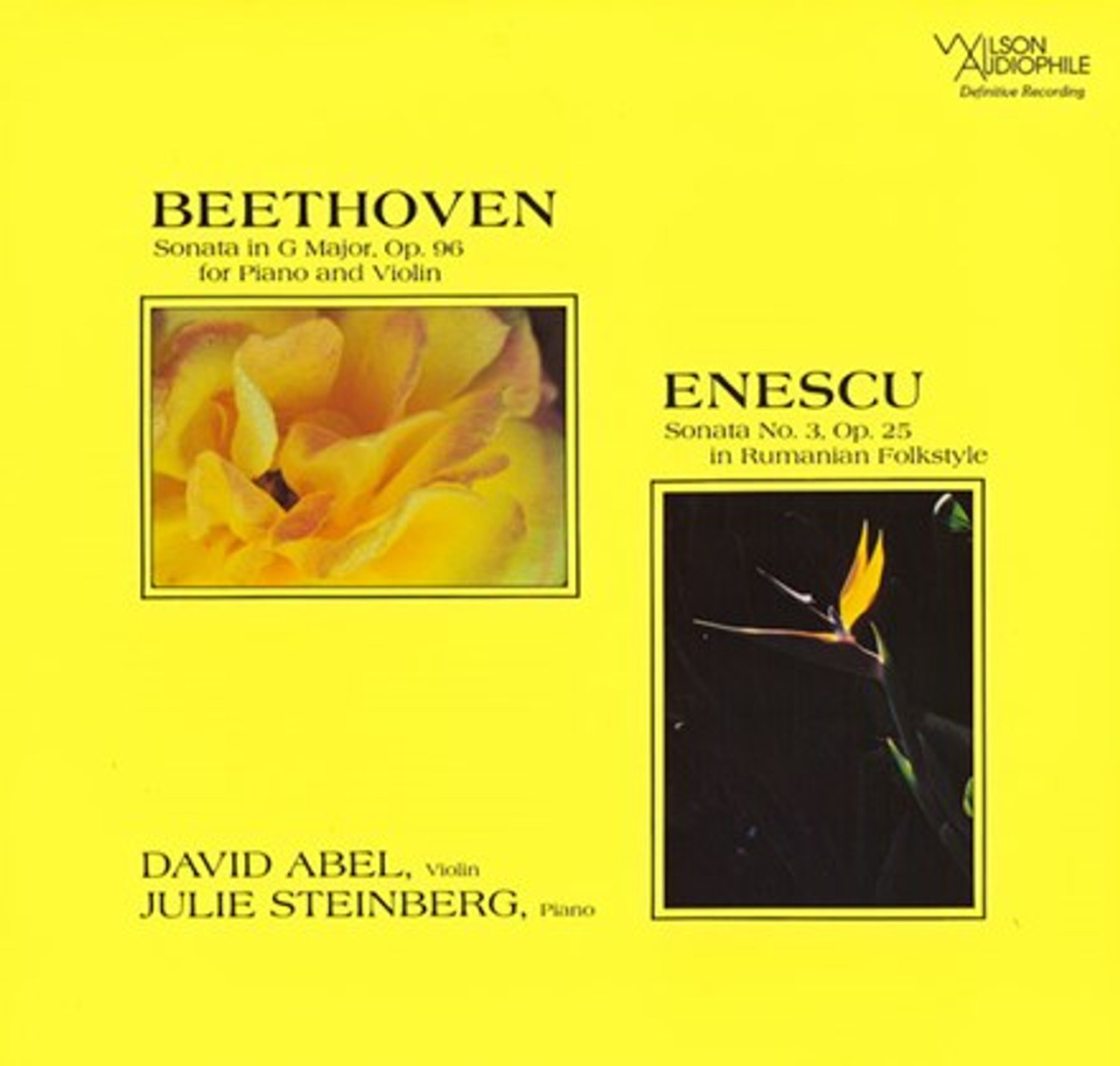 Виниловая пластинка David Abel & Julie Steinberg / Beethoven: Violin Sonata Op.96 / Enescu: Sonata No.3 (1LP)