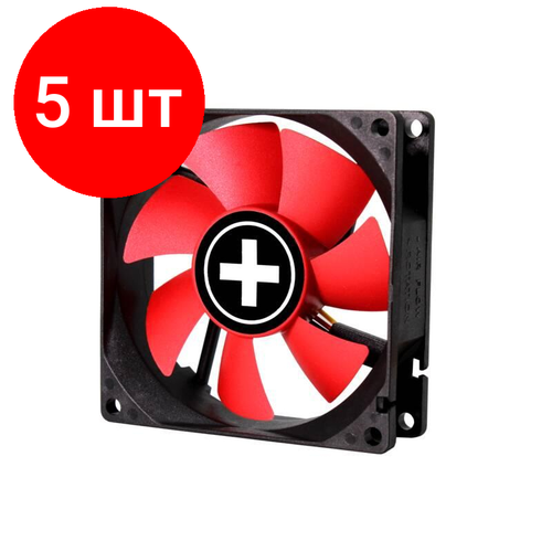 Комплект 5 штук, Вентилятор XILENCE Performance C case fan, XPF80. R, 80mm, PIN + Big 4 PIN