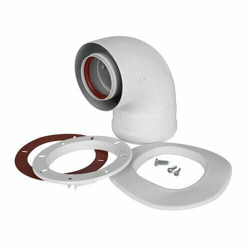 Отвод 90 для коаксиального дымохода BAXI D60100 мм для котлов ECO Classic 1748₽