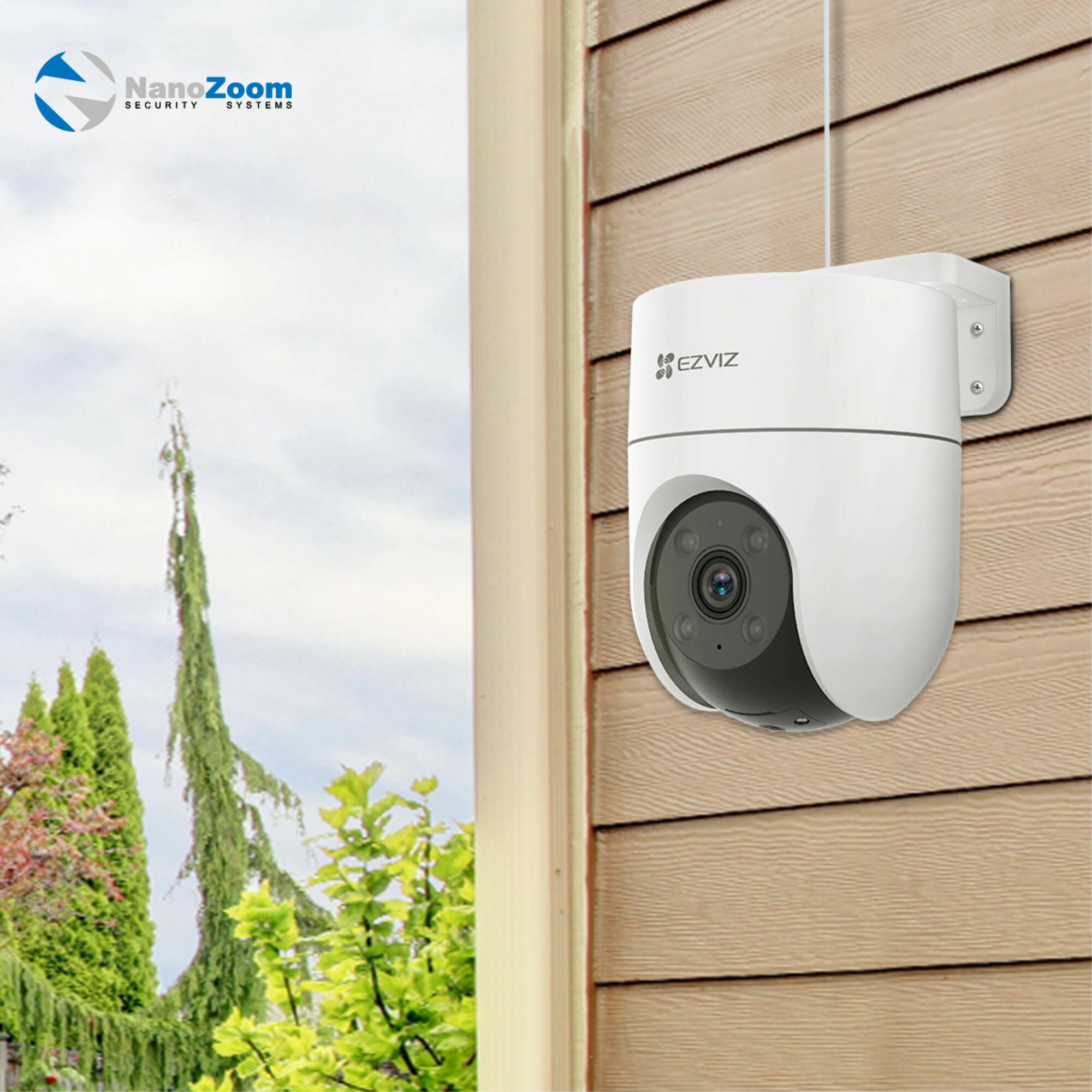 Ezviz H8c CS-H8c 2Мп 4 мм - камера видеонаблюдения WiFi уличная, умная цифровая IP видеокамера с функцией "поворот + наклон" для улицы с ИК подсветкой, 1080P, H.264/H.265, CMOS 1/2,7" — фото 1