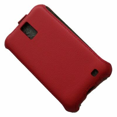 фото Чехол для Samsung i9210 флип кожзам №1 <красный>