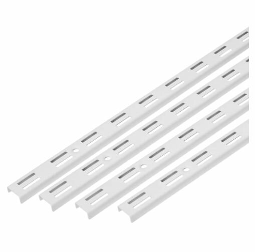 Направляющая двухрядная Spaceo 100 см цвет белый 4 шт