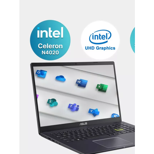 Ноутбук Asus для работы и учебы 156 intel celeron N4020 2x17Ghz 4GB 512GB 3499900₽