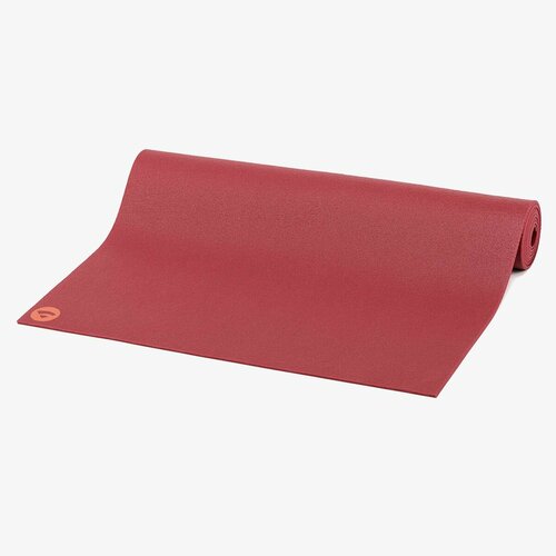 Коврик для йоги и фитнеса Ришикеш 185 х 60 х 0,45 см, бордовый, Rishikesh прочный и нескользящий из Германии, Бодхи Bodhi