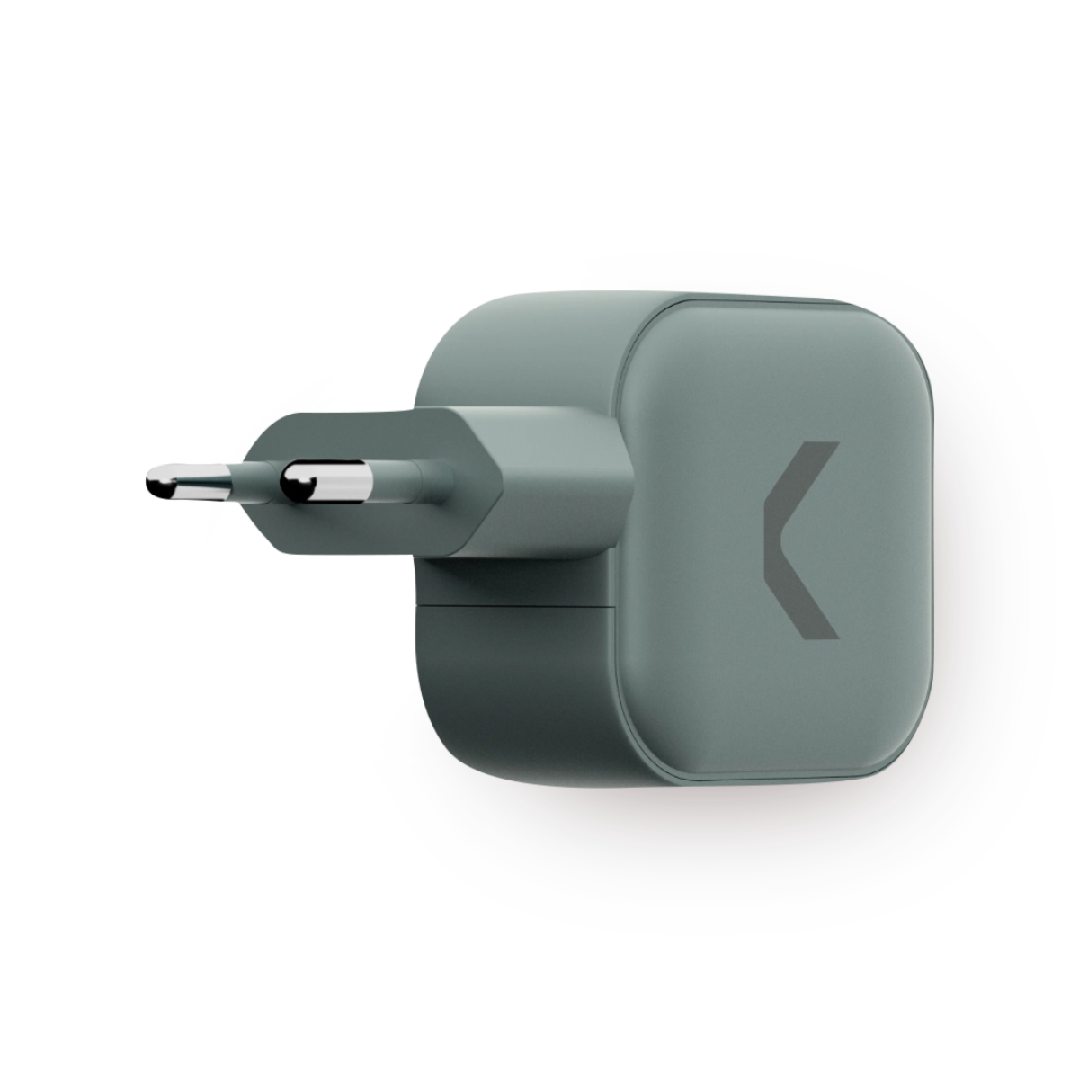 Быстрое зарядное устройство Commo 45w Dual Usb-C, Gan, 45 Вт серый — фото 1