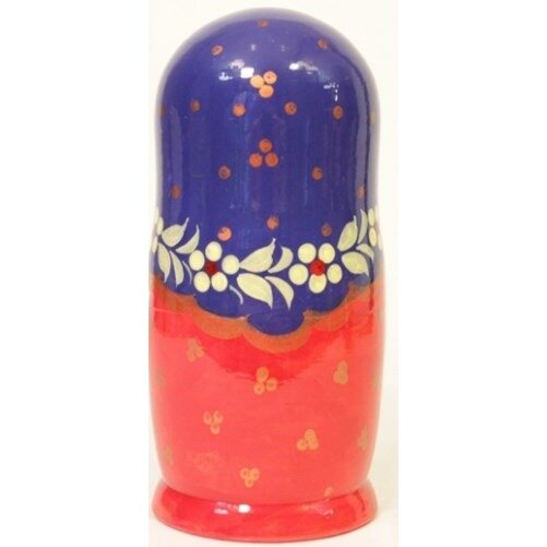 Матрешка "Красный сарафан" 5 кукольная Хохлома LHM10125 — фото 1