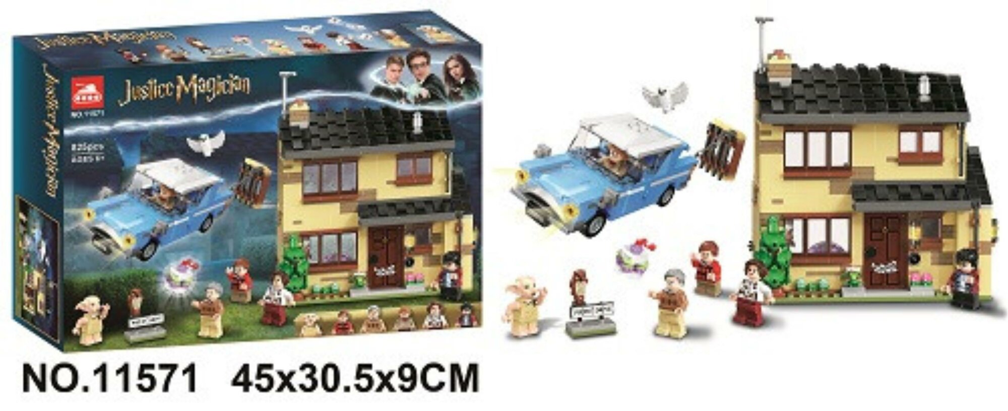 Конструктор BELA 11571 Гарри Поттер Тисовая улица, дом 4 825 деталей