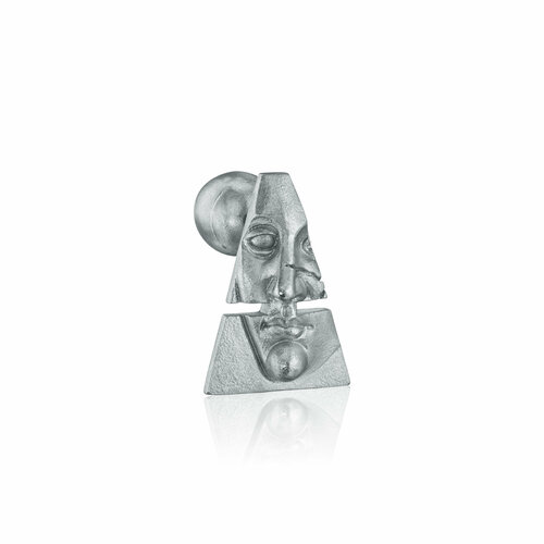 фото Моносерьга thing jewelry, серебро, 925 проба, родирование