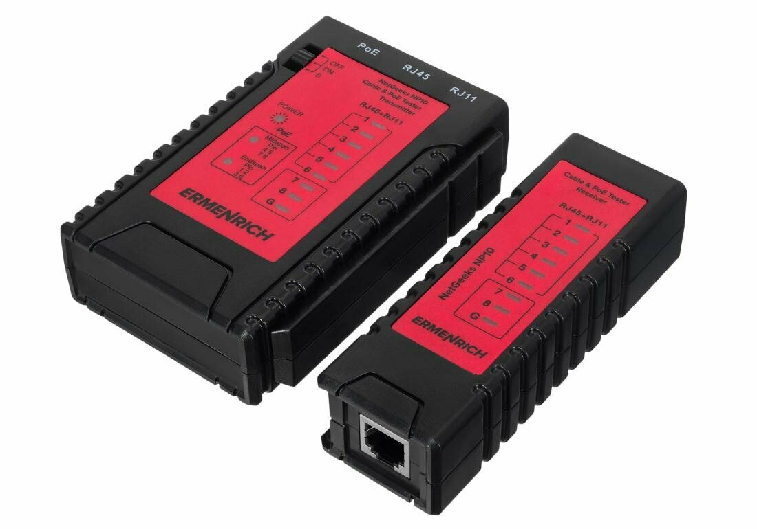 фото Кабельный тестер Ermenrich NetGeeks NP10
