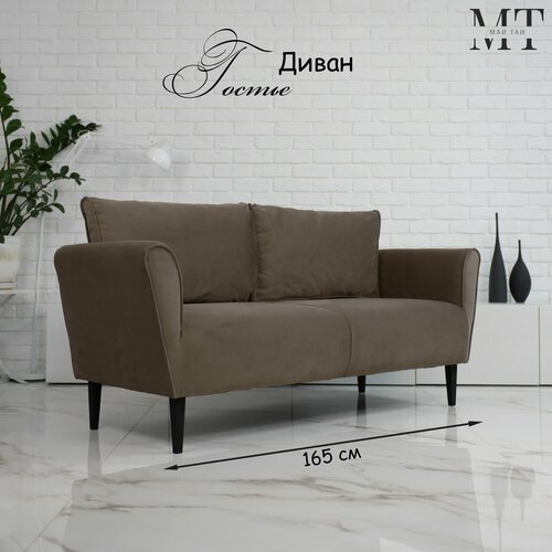 Прямой диван Гостье, механизм Нераскладной, 165x60x85 см