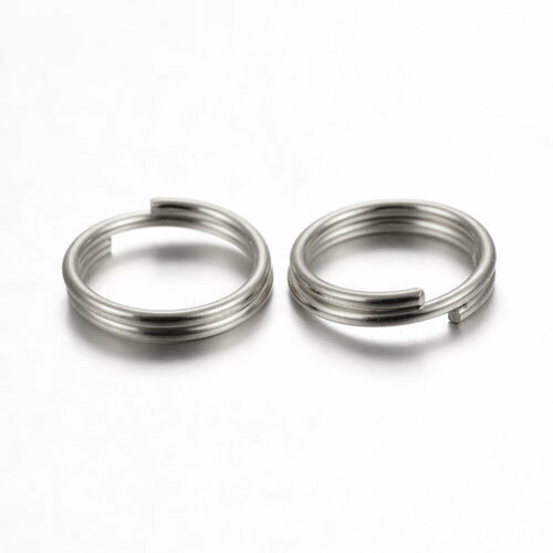 Соединительное колечко 10мм толщина 07мм внутренний размер 86мм двойное базовый материал - нержавеющая сталь без покрытия 5 грамм 202₽