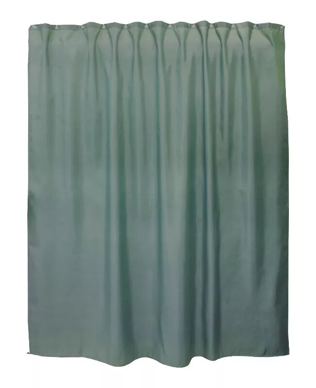 Штора для ванной Dasch Шалфей 180x200 ПВХ антибактериальная с утяжелителем зеленая