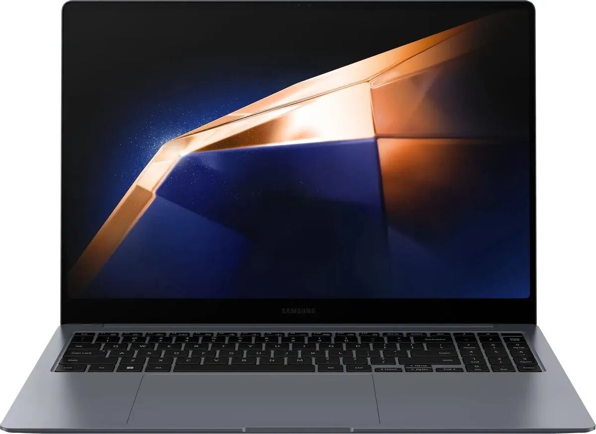 Ноутбук Samsung Galaxy Book 4 Pro NP960 16", 2024, AMOLED, Intel Core Ultra 7 155H 1.4ГГц, 16-ядерный, 16ГБ LPDDR5x, 512ГБ SSD, Intel Arc, Windows 11 Home, серый [np960xgk-lg2in]