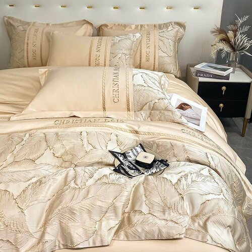 Пододеяльник MMemory 220x240 золотой розовый / Пододеяльник розовый, золотистый, размер 2, спальный