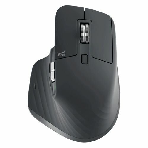 Мышь Logitech MX Master 3S, оптическая, беспроводная, USB, графитовый [910-006565]